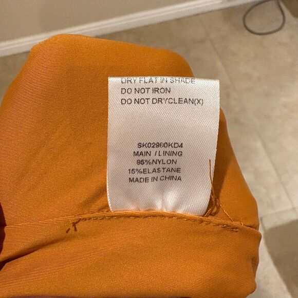 Meshki Cut Out Crop Top Midi Skirt Set Orange XXS - Picture 7 of 7